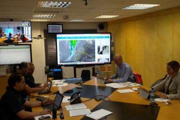 Las autoridades monitorizan en paso de la borrasca (Foto TA)