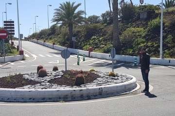 Las rotondas de Telde cambian de 'look' (Foto TA)
