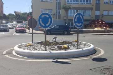 Las rotondas de Telde cambian de 'look' (Foto TA)