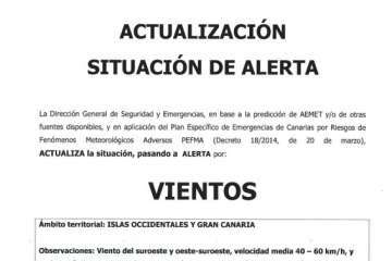 La DGSE decreta la situación de alerta en Gran Canaria y las Islas occidentales (Foto TA)
