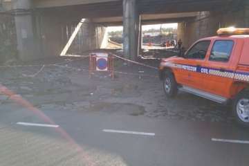 Protección Civil inspecciona la desembocadura del canal de Ojos de Garza (Foto TA)