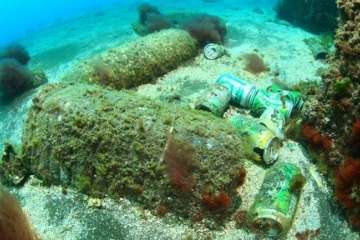 La basura amenaza a los fondos marinos de Telde (Foto IV Open FotoSub Telde)