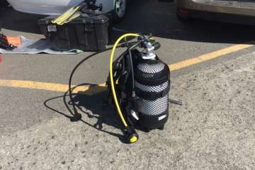 Inmersión en Melenara para limpiar sus fondos (Foto TA)