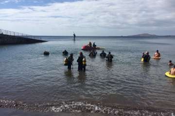 Inmersión en Melenara para limpiar sus fondos (Foto TA)