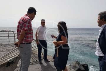 Costas anuncia una inversión de 29.000 euros para reparar de forma urgente el muelle de Melenara (Foto TA)