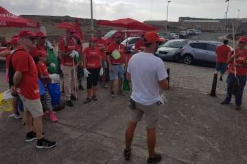  Batida de limpieza en la costa de La Restinga (Foto TA)