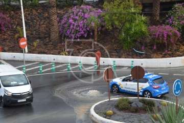 Efectos en Telde de las copiosas lluvias caídas durante la madrugada y mañana de este jueves (Foto TA)
