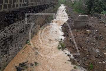 Efectos en Telde de las copiosas lluvias caídas durante la madrugada y mañana de este jueves (Foto TA)