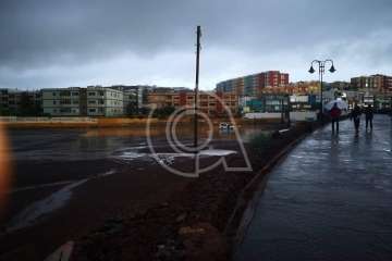 Efectos en Telde de las copiosas lluvias caídas durante la madrugada y mañana de este jueves (Foto TA)