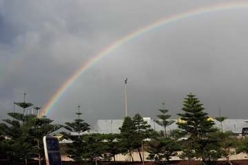 La lluvia de madrugada deja registros de hasta 12 litros por metro cuadrado en Telde (Foto Jesús Ruiz Mesa)