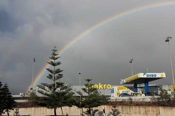 La lluvia de madrugada deja registros de hasta 12 litros por metro cuadrado en Telde (Foto Jesús Ruiz Mesa)