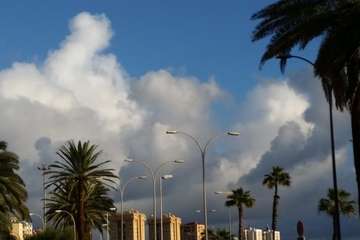 La lluvia de madrugada deja registros de hasta 12 litros por metro cuadrado en Telde (Foto Jesús Ruiz Mesa)