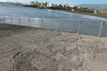 Costas culmina las obras de reparación del muelle de Melenara (Foto TA)