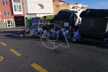 La recogida de residuos se resiente en Telde tras el Día de Reyes (Foto TA)