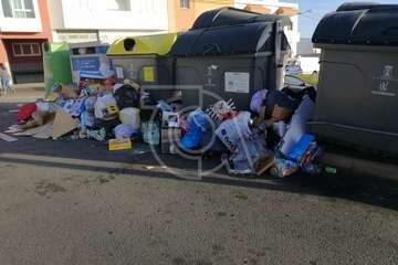 La recogida de residuos se resiente en Telde tras el Día de Reyes (Foto TA)