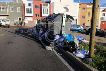 La recogida de residuos se resiente en Telde tras el Día de Reyes (Foto TA)