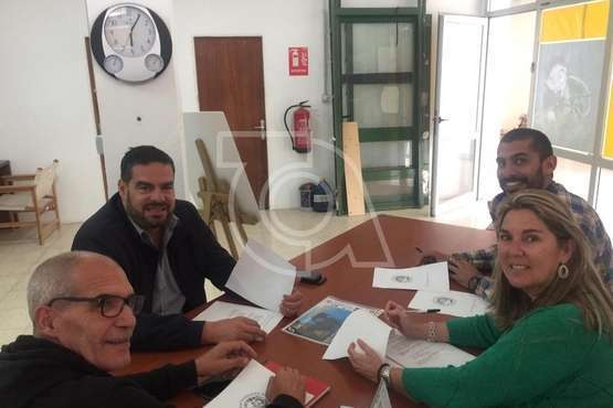 Reunión de trabajo celebrada este lunes para perfilar el programa del V Open FotoSub Costa de Telde (Foto TA)