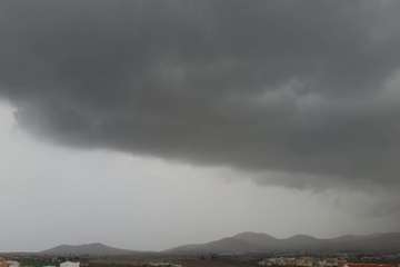 La tormenta deja en Telde hasta 17 litros por metro cuadrado (Foto Jesús Ruiz Mesa y TA)