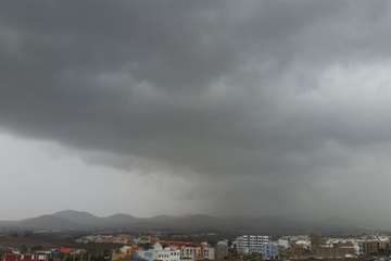 La tormenta deja en Telde hasta 17 litros por metro cuadrado (Foto Jesús Ruiz Mesa y TA)
