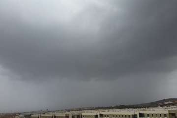 La tormenta deja en Telde hasta 17 litros por metro cuadrado (Foto Jesús Ruiz Mesa y TA)