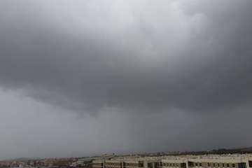 La tormenta deja en Telde hasta 17 litros por metro cuadrado (Foto Jesús Ruiz Mesa y TA)