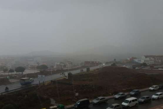 La tormenta deja en Telde hasta 17 litros por metro cuadrado (Foto Jesús Ruiz Mesa y TA)