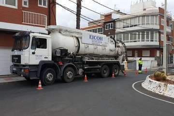 Aguas de Telde limpia la estación de bombeo de aguas negras de Salinetas (Foto TA)