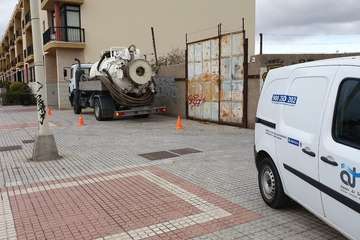 Aguas de Telde limpia la estación de bombeo de aguas negras de Salinetas (Foto TA)