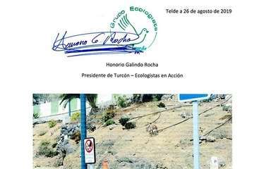 Turcón denuncia la ocupación del cauce del barranquillo de La Pardilla por un colegio privado (Foto TA)