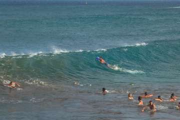 Oleaje en la costa de Telde (Foto Antonio Rico)