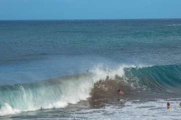 Oleaje en la costa de Telde (Foto Antonio Rico)