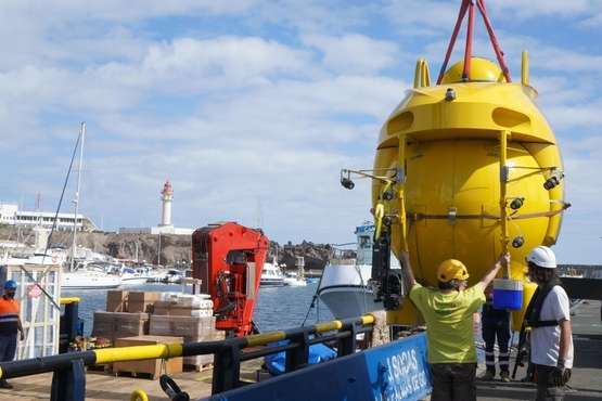  El submarino 'Ictineu 3' estudiará el talud del banco de ensayos de la Plocan (Foto TA)