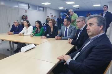 Reyes Maroto valora el potencial en economía azul de Plocan (Foto Acfi Press y TA)