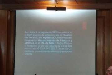  El edil Álvaro Monzón, ponente en un debate sobre la ILP para proteger los árboles urbanos (Foto TA)