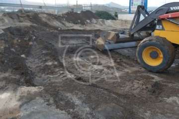 Reparación de la tubería de impulsión desde Jinámar a la depuradora de Hoya del Pozo (Foto TA)