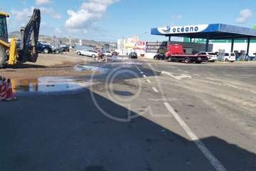 Vertido por rotura de la tubería de impulsión de las aguas negras que proceden de Jinámar (Foto TA)