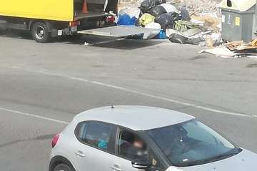 Nuevo vertido de basura en Jinámar (Foto TA)