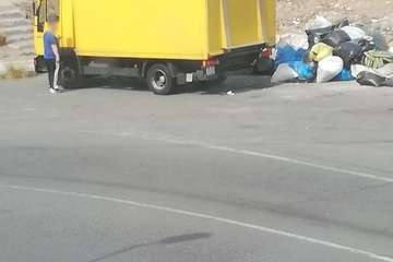 Nuevo vertido de basura en Jinámar (Foto TA)