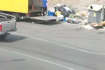 Nuevo vertido de basura en Jinámar (Foto TA)