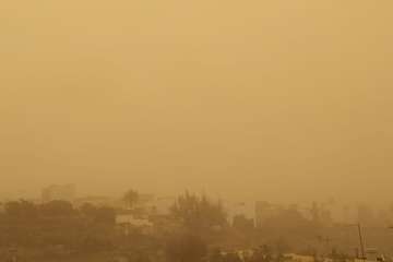 Telde bajo la calima (Foto TA)