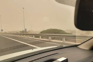 Telde bajo la calima (Foto TA)