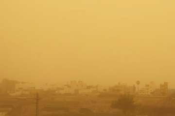 Telde bajo la calima (Foto TA)