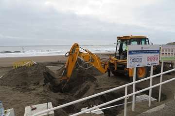 Salinetas disfrutará en unos días de una nueva pérgola para personas con movilidad reducida/TA.