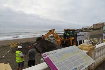 Salinetas disfrutará en unos días de una nueva pérgola para personas con movilidad reducida/TA.