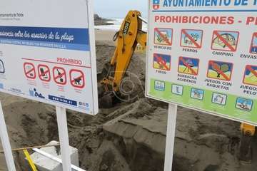 Salinetas disfrutará en unos días de una nueva pérgola para personas con movilidad reducida/TA.