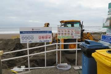 Salinetas disfrutará en unos días de una nueva pérgola para personas con movilidad reducida/TA.