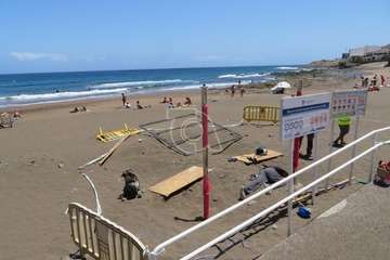  Las nuevas pérgolas de Salinetas y La Garita, en unos días/TA