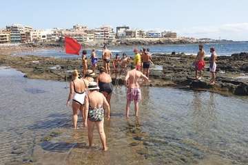 La charca de Salinetas, paraíso de las mantarrayas/TA.