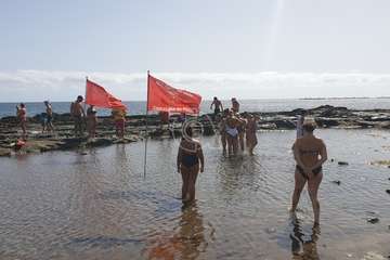 La charca de Salinetas, paraíso de las mantarrayas/TA.