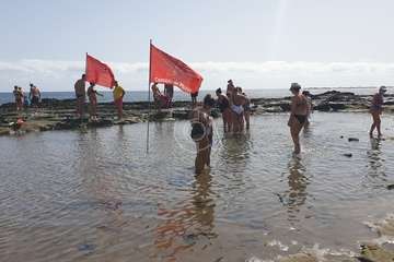 La charca de Salinetas, paraíso de las mantarrayas/TA.